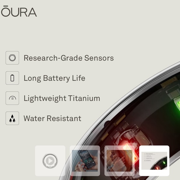 Oura Ring Gen3 Heritage Gold w/ 2 Chargers & Box - Picture 16 of 17